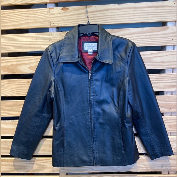 Vintage Genuine Black Leather Jacket - Picture 2 of 8